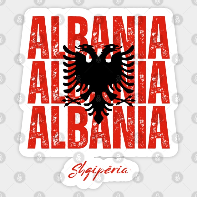 Albania flag, albanian flag Sticker by eka123